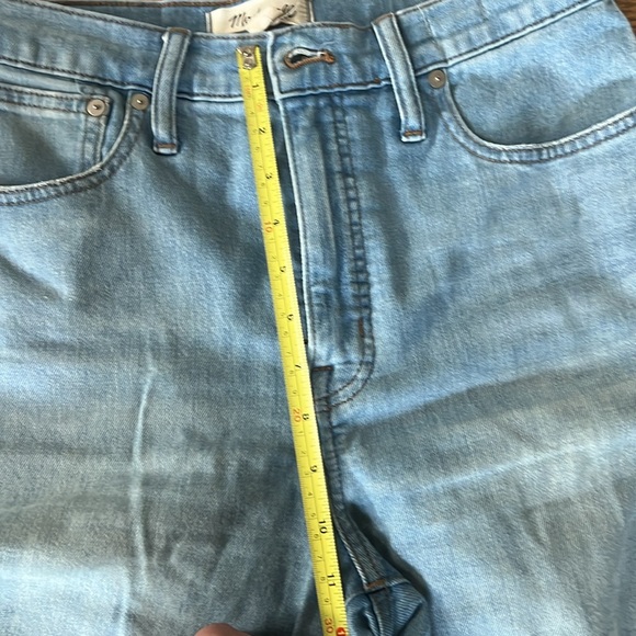 Madewell Slim Wide Leg Crop jeans light wash denim - Picture 6 of 7
